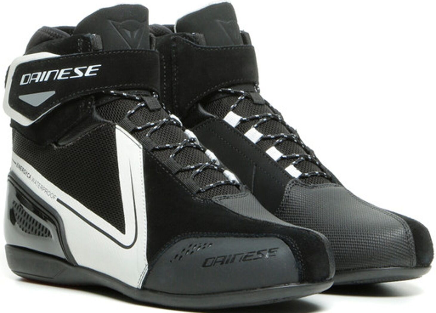 Dainese Energyca D-WP chaussures de moto imperméables pour dames Noir Blanc 42
