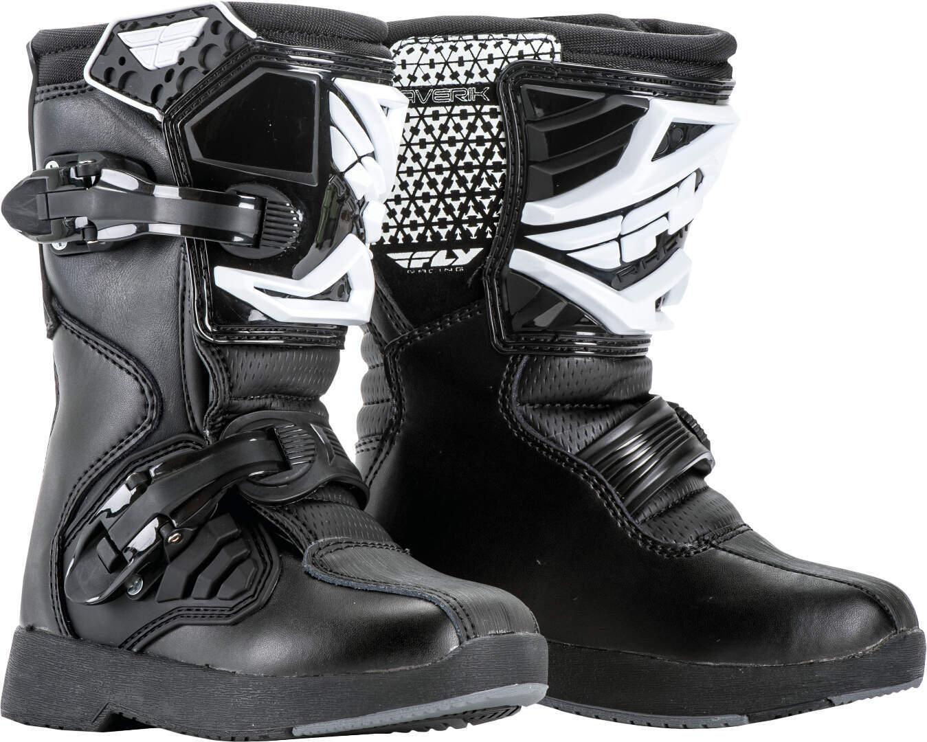 Fly Racing Maverick Mini Bottes de motocross pour les jeunes Noir 31