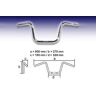 CINTRE FEHLING APE 1 pouce bas, chrome Argent