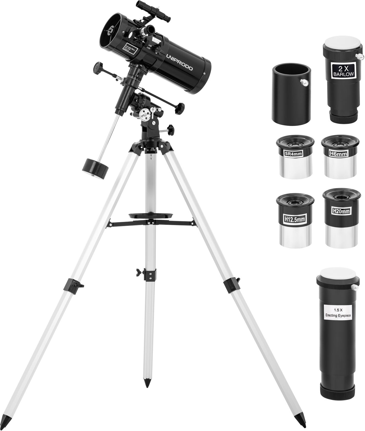 Uniprodo Télescope - Ø 114 mm - 1 000 mm - Trépied inclus UNI_TELESCOPE_08