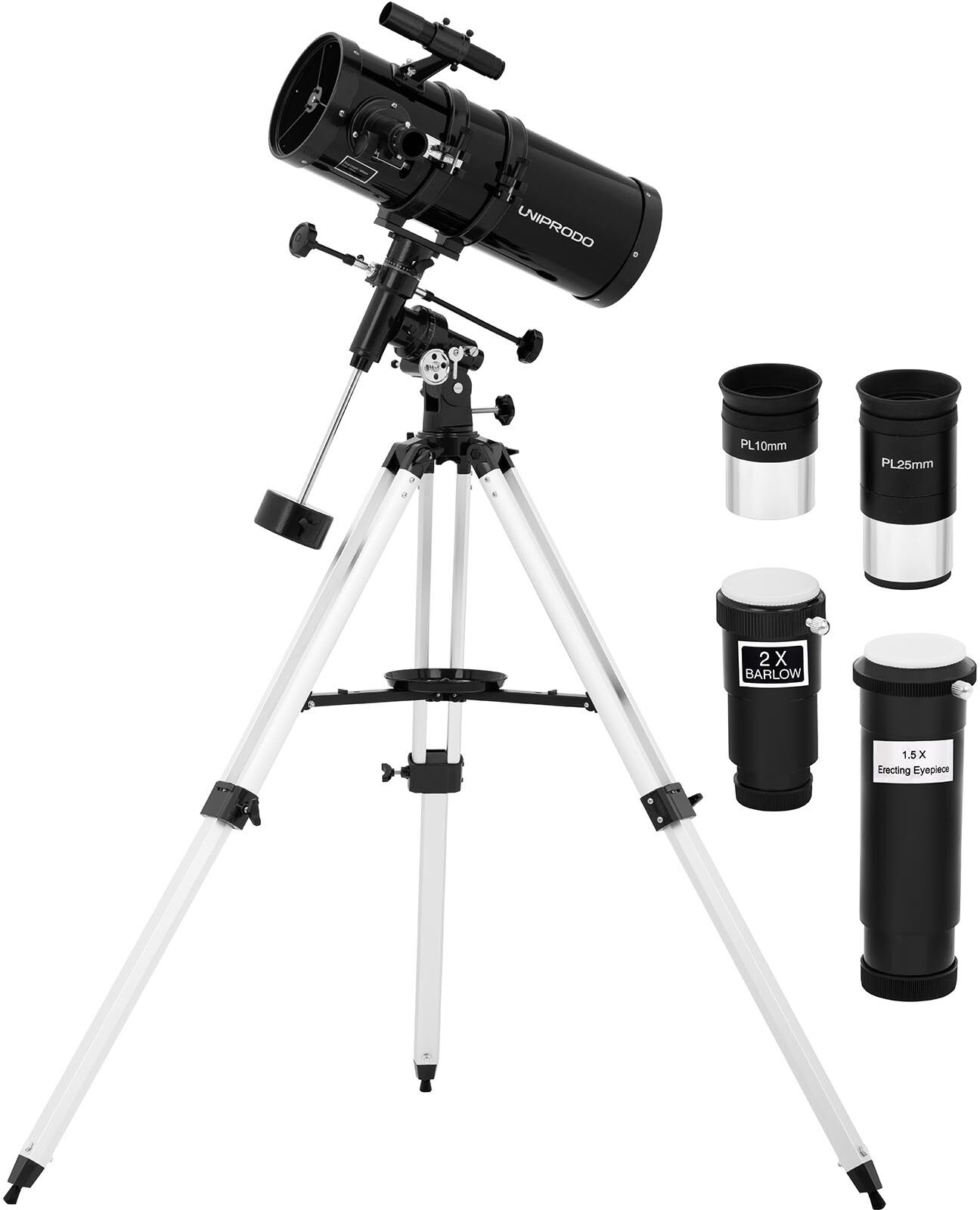 Uniprodo Télescope - Ø 150 mm - 1 400 mm - Trépied inclus UNI_TELESCOPE_11