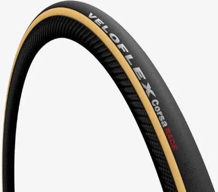 VELOFLEX Corsa RACE   700x25C (25-622)  Bande de roulement noir, flancs beige Tubetype Compressed Pes/Co corespun Natural rubber and silica exclusi...