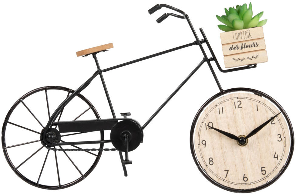 Maisons du Monde Horloge à poser vélo 36x21