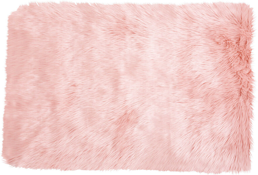 Maisons du Monde Tapis imitation fourrure rose 80x120