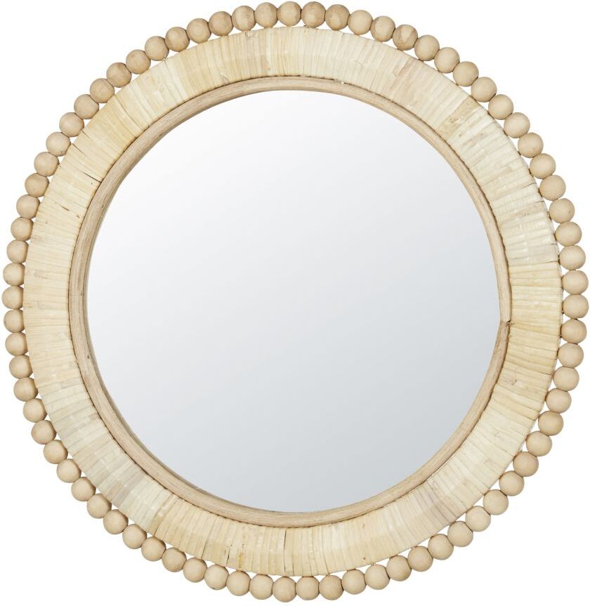 Maisons du Monde Miroir rond beige D35