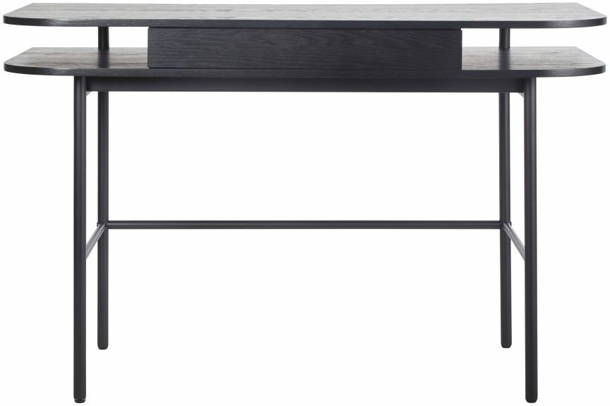 Maisons du Monde Matzwart bureau met 1 lade