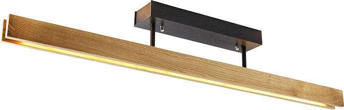 MTK Leuchten Plafonnier country en bois avec LED dimmable en 3 étapes - Holz