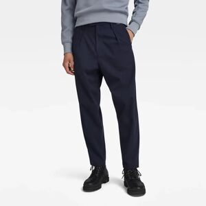 G-Star RAW Chino Unisex Pleated Relaxed - Bleu foncé - Hommes 29-30