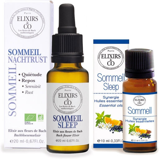 Elixirs & Co Duo Sommeil Paisible Elixir Sommeil 20ml + Synergie Sommeil 5ml