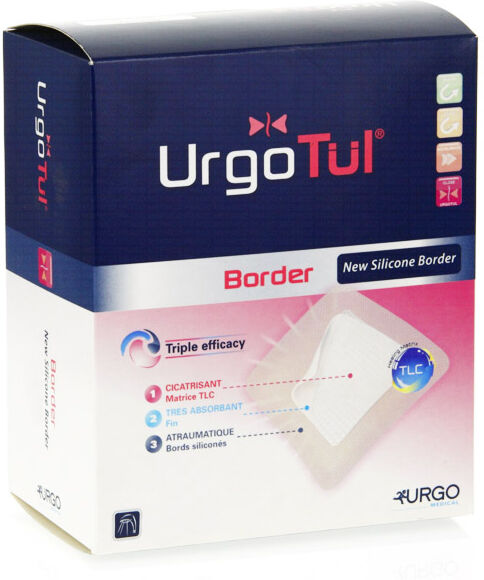 Urgo Médical Urgotul Border Pansement Hydrocellulaire 10 x 25cm 10 unités