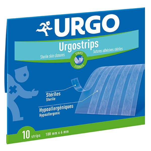 Urgo Médical UrgoStrips Suture Adhésive Stérile 10cm x 6mm 10 bandelettes