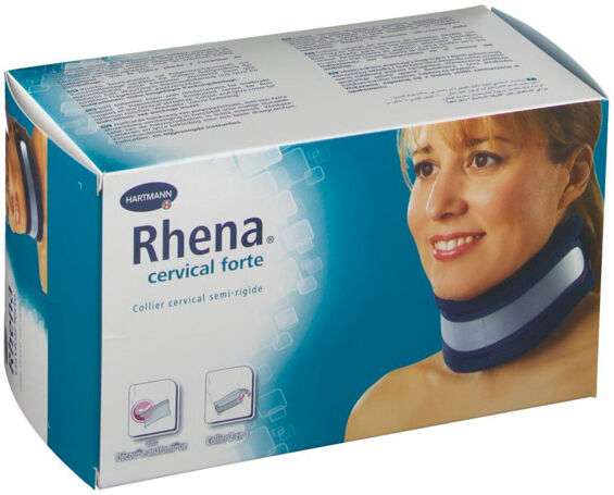 Hartmann Rhena Cervical Forte Collier Cervical C2 Semi Rigide Sans Mentonnière Hauteur 9cm Taille 3 (40 à 49cm) Bleu