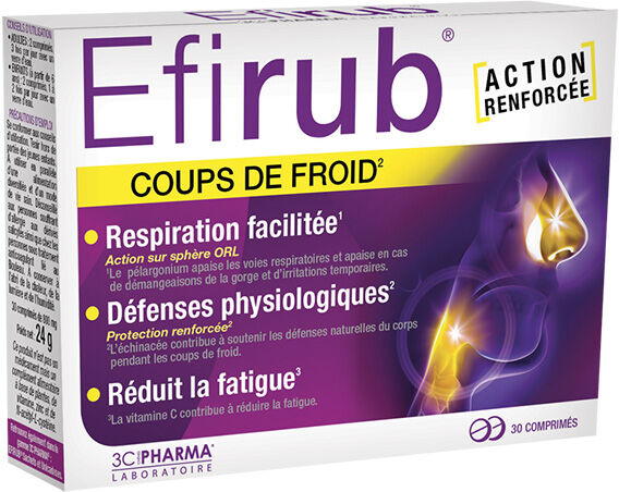 3C Pharma Efirub 30 comprimés