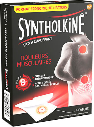 SyntholKiné Patch Chauffant Dos Nuque Épaules 4 patchs