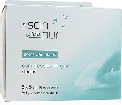 Tetra Medical Tetra Médical Compresses Gaze Stériles 5cm x 5cm 10 pochettes