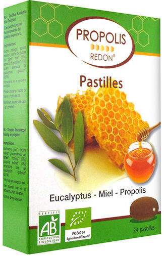 Redon Propolis Pastilles Propolis Miel Eucalyptus Bio 24 unités