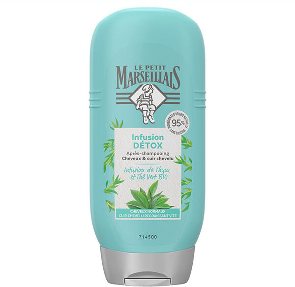 Le Petit Marseillais Après-Shampooing Infusion Détox Thym et Thé Vert Bio 200ml