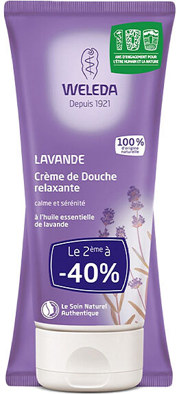 Weleda Lavande Crème de Douche Lot de 2 x 200ml