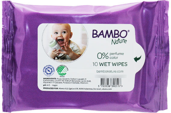 Bambo Nature Lingettes Bébé Format Voyage 10 unités