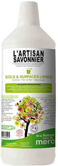 L'Artisan Savonnier Entretien Sols et Surfaces Lisses 1L