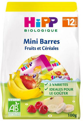 Hipp Bio Barres Mini Fruits et Céréales +12m 100g