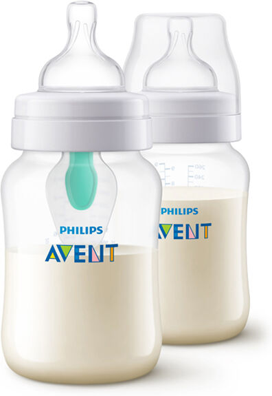 Avent Biberon Anti-Colic avec Valve AirFree +1m Lot de 2 x 260ml