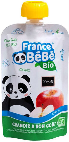 France Bébé Nutrition France Bébé Bio Gourde Pomme +4m 100g