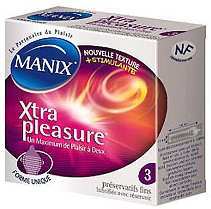 Manix Xtra Pleasure 3 préservatifs