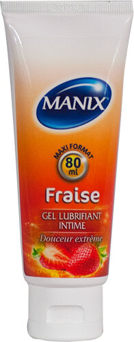 Manix Gel Lubrifiant Intime Fraise 80ml