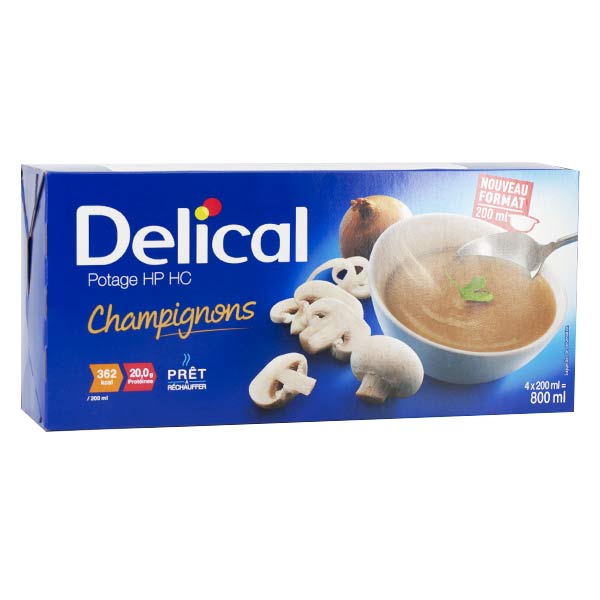 Delical Potage HP HC Champignons 4 x 200ml