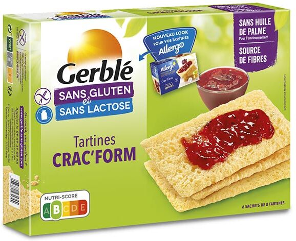 Gerblé Sans Gluten & Sans Lactose Tartines Crac' Form 250g