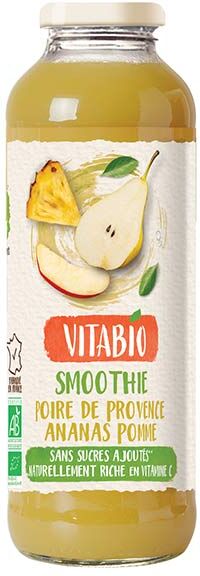 Vitabio Smoothie Poire Ananas Pomme Bio 50cl