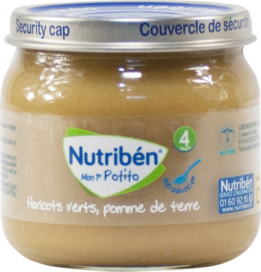 Nutriben Nutribén Mon Premier Potitos Haricots Verts Pommes de Terre 120g