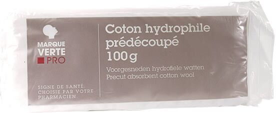 Marque Verte Pro Coton Hydrophyle Prédécoupé 100g