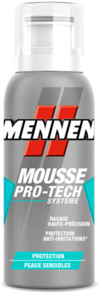 Mennen Mousse Pro-Tech Système Protection Peaux Sensibles Homme 100ml