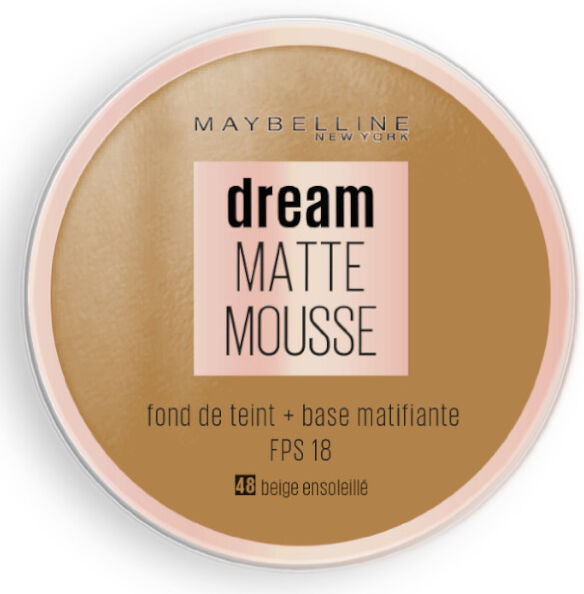 Maybelline New York Maybelline Dream Mat Mousse Fond de Teint 48 Beige Ensoleillé 18ml