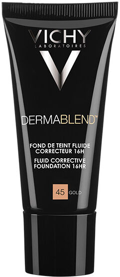 Vichy Dermablend Fond de Teint Fluide Correcteur 16h N°45 Gold 30ml