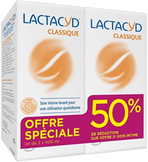 Lactacyd Soin Intime Lavant Quotidien Lot de 2 x 400ml