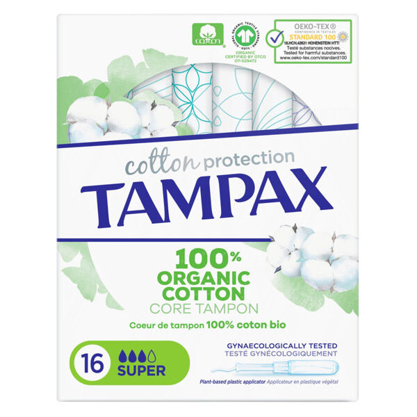Tampax Cotton Protection Super 16 unités