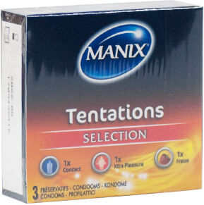 Manix Tentations Sélection 3 préservatifs