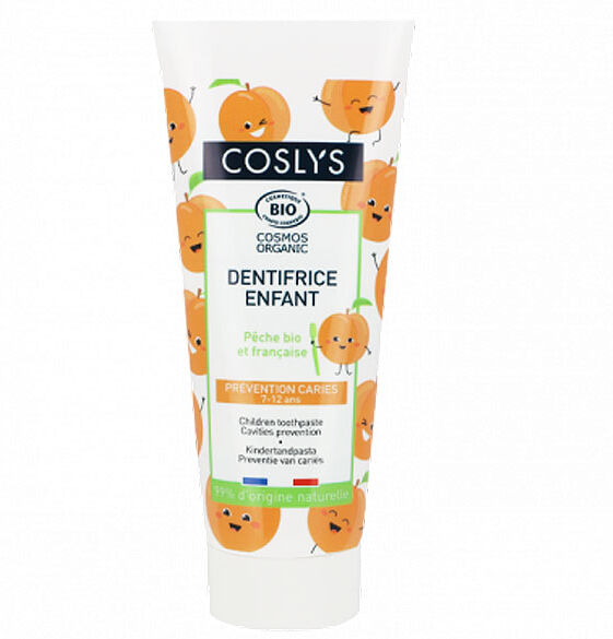 Coslys Dentifrice Enfant Prévention Caries Pêche 7-12ans 50ml