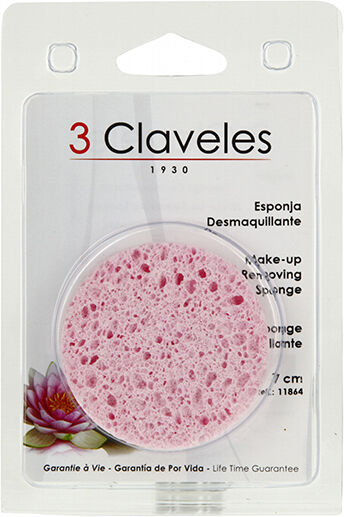 3 Claveles Eponge Démaquillante 7cm