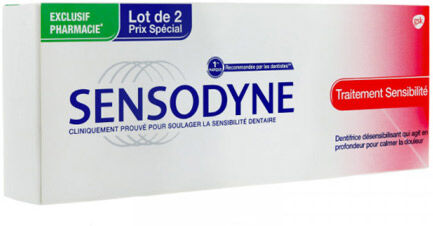 Sensodyne Dentifrice Traitement Sensibilité Lot de 2 x 75ml