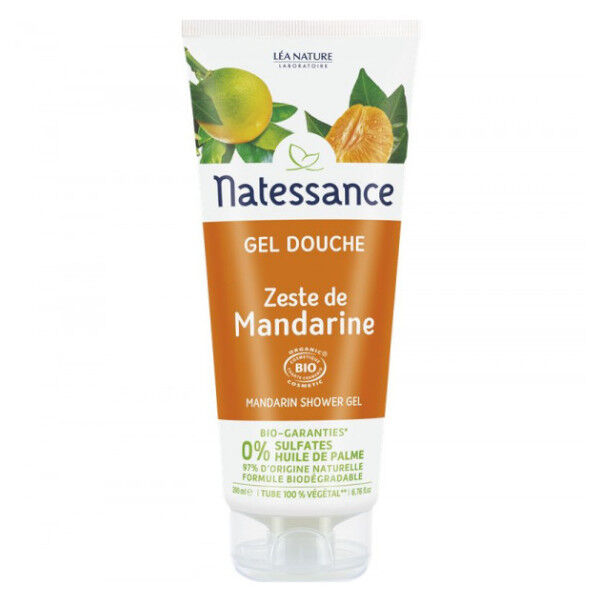 Natessance Gel Douche Zeste de Mandarine 200ml