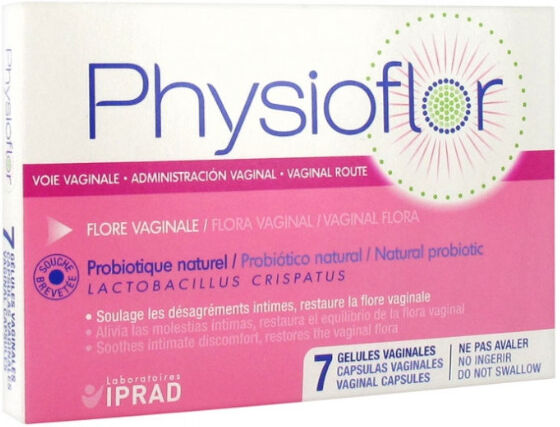 Physioflor Probiotique Naturel Flore Vaginale 7 gélules vaginales