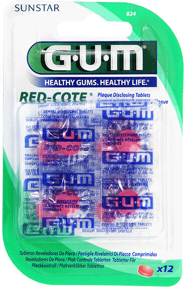 Gum Accessoires Révélateur de Plaque Dentaire 12 pastilles