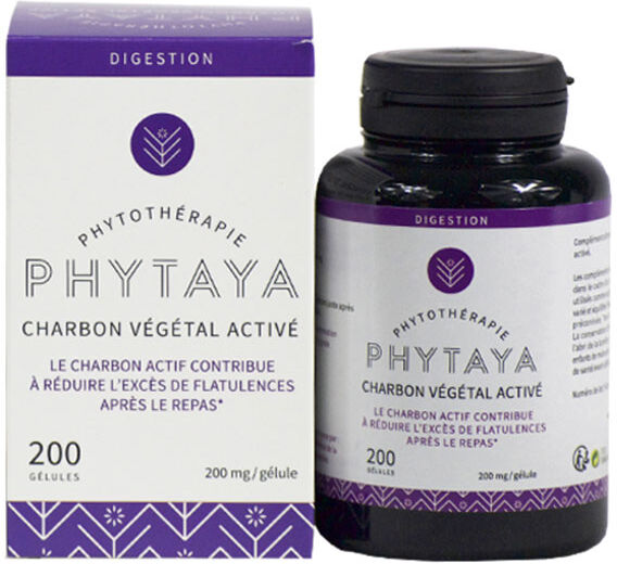 Phytaya Digestion Charbon Végétal Activé 200 gélules