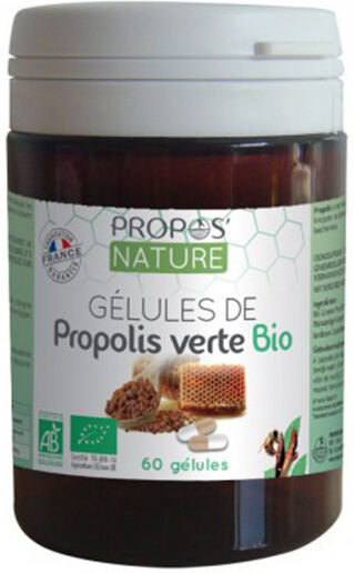 Propos'Nature Propos' Nature Apithérapie Propolis Verte Bio 60 gélules