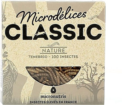 Micronutris Insectes Apéritifs Ténébrio Saveur Nature 5g