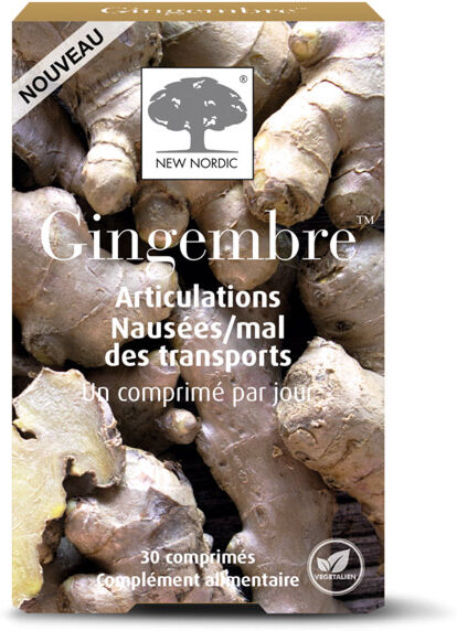 New Nordic Gingembre Articulations Nausées 30 comprimés